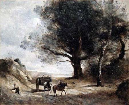 Jean-Baptiste-Camille Corot The Stonecutters oil painting picture